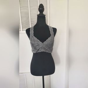 Free people bralette L gray